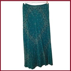 Carole Little Paisley Maxi Skirt